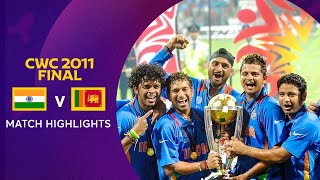 Cricket World Cup 2011 Final India v Sri Lanka  Match Highlights [upl. by Notnelc]