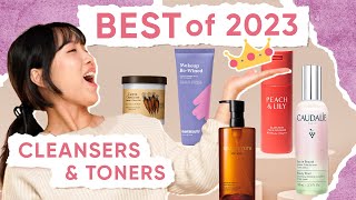 🥇 THE BEST OF 2023 CLEANSERS amp TONERS 🥇 pt1 [upl. by Ttesil]