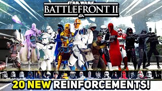 20 NEW Reinforcements amp MORE for Star Wars Battlefront 2 Battlefront Expanded Mod Battlefront 2 [upl. by Arzed]