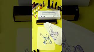 Bio link Effortless and Fast Tattoo Transfer Machinepractice tattoo wormholetattoo shorts [upl. by Anafetse]