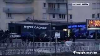 Hostages flee Paris supermarket [upl. by Cherry163]