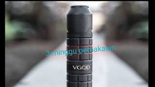 3 minggu pemakaian vgod promech 2 kit clone [upl. by Klecka343]