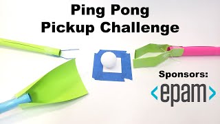 Ping Pong Pickup Challenge  2023 Science Buddies Engineering Challenge [upl. by Sirahc623]