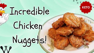 Fast amp Easy Keto Chicken Nuggets  Perfect Air Fryer Recipe [upl. by Eus]