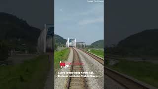 Pemandangan Indah Backride Kereta Api Di Jembatan Serayu shorts viral keretaapi [upl. by Bromleigh]