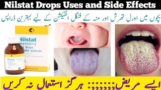 Nilstat Drops Uses and Side Effects in Urdu Hindi Nystatin drops benefits How to use nilstat Drops [upl. by Heim127]