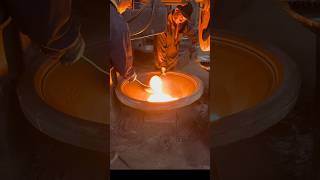 How iron pots are made shorts [upl. by Nonnel]