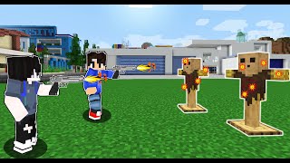 Nag PRACTICE kame BUMARIL  NAKAKATAWA TO x100k Subs  Minecraft  Omo City [upl. by Ardnalac]