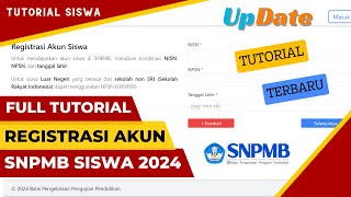 Cara Registrasi Akun SNPMB Siswa 2024  Full Tutorial [upl. by Harberd951]