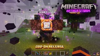 EF Wither Storm Addon Beta Release MCPEMCBEWither Storm In MinecraftEnderFoxBoy MC🦊 [upl. by Yedok719]