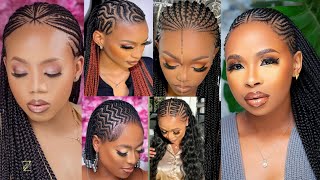 2024 Braid Hairstyles New Ghana weaving [upl. by Keraj273]