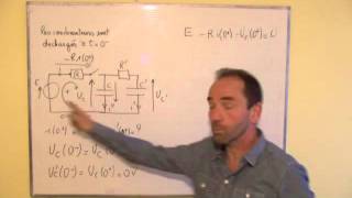 circuit en régime transitoire  I2 condensateur continuité de la tension et de la charge [upl. by Hymen]