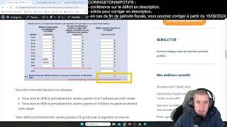 URGENT  Bug sur le déficit foncier sur la déclaration 2024 Comment vérifier et corriger [upl. by Lali208]