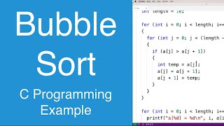 Bubble Sort  C Programming Example [upl. by Enaitsirk122]