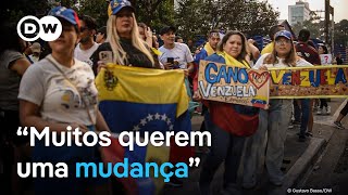 Venezuelanos no Brasil oscilam entre medo e esperança [upl. by Eihtur]