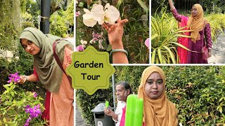 Sunday Garden Tour Orchid Garden Tamil Vlog  Rosena amp Anisa Vlogs [upl. by Warthman]