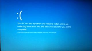 Windows 8 Blue Screen [upl. by Esmerelda]