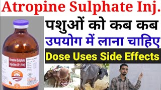 Atropine Sulphate Inj Uses Dose EffectsAtropine Sulphates Veterinary Medicine Veterinary Pharmacy [upl. by Man]