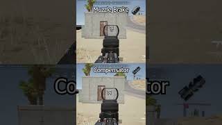 Muzzle Brake vs Compensator  new pubg update pubg newupdate gaming [upl. by Ettegroeg489]