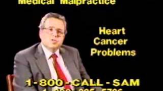 1993 Sam Bernstein Law Firm 1800CALLSAM Commercial [upl. by Uzia844]