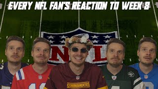 Every NFL Fans Reaction to Week 8 [upl. by Neeliak739]