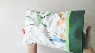 How to Make a Pillowcase  Burrito Style with French Seams [upl. by Arabeila460]