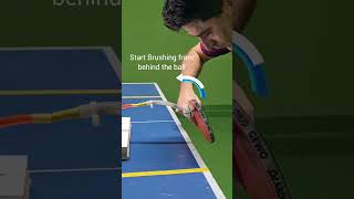 China Style Backhand TopSpin Againist Slow Ball shortsvideo tricks howto howtomake shorts [upl. by Atinob]