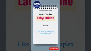 quotLabyrinthinequot Meaning in English English Vocabulary Course english englishvocabulary [upl. by Nagap950]