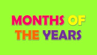 Months Name  12 Months of the Year  January February with Spelling [upl. by Ahseile769]