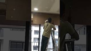 Ac pelmet making shortvideo home funny interiordesign [upl. by Onailil]