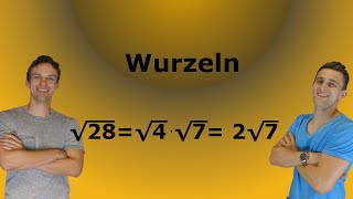 Wurzeln  Teilweises Wurzelziehen mit AufgabenLösung [upl. by Roque451]