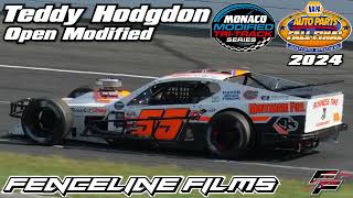 Teddy Hodgdon Monaco Modified Stafford Speedway Fall Final 2024 [upl. by Atikam]