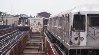 R42 and R160A J Train Action at Cleveland Street [upl. by Tutt]