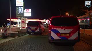 Auto lekt LPG bij tankstation t Haasje aan de A2 bij Maarheeze [upl. by Anned]