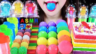 ASMR 🌈RAINBOW DESSERT UNICORN KYOHO JELLY MERMAID JELLY LED COLOR CANDY MACARON RAINBOW CAKE CANDYS [upl. by Lenoil]