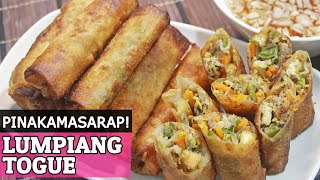 LUMPIANG TOGUE  LUMPIANG GULAY  VEGETABLE SPRINGROLL  HUNGRY MOM COOKING [upl. by Orsini196]