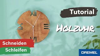 DIY Holzuhr SchrittfürSchritt Anleitung für eine elegante Wanduhr [upl. by Asirret]