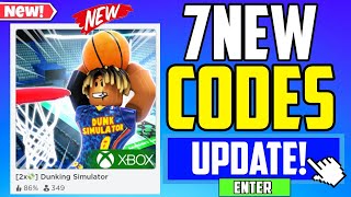 SECRET UPDATE  DUNKING SIMULATOR CODES 2x [upl. by Dleifxam177]