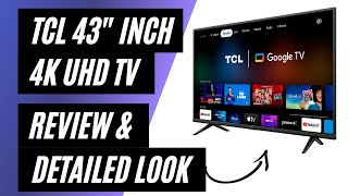 TCL 43quot SSeries 4K UHD HDR LED SMART TV WITH GOOGLE TV  Review amp Detailed [upl. by Akinna]