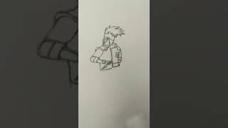 Kakashi with knife drawing [upl. by Riorsson]