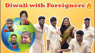 Diwali with Foreigners🔥 Kacheri Kacheri KacheriChannel [upl. by Aisek112]