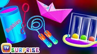 Surprise Eggs Nursery Rhymes Toys  Learn How To Swim for Kids With Cutians  ChuChu TV Egg Surprise [upl. by Etnoek]