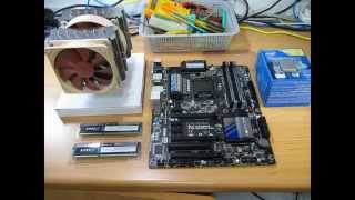 New Build Gigabyte GAZ87XD3H with Noctua CPU Cooler [upl. by Acinemod82]