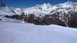 CH  Zermatt  Ski ride from Rothorn to Patrullarve [upl. by Lidia657]