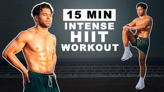 15 Min Intense HIIT Workout For Fat Burn amp Cardio No Equipment No Repeats Beginner [upl. by Fitzsimmons824]