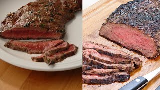 Flat Iron VS Flank Steak [upl. by Soalokcin658]