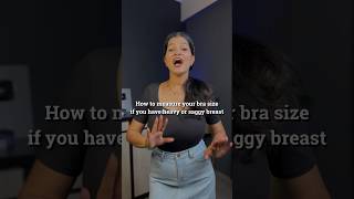 how to find your bra size correctly if you have heavy amp saggy breast shorts brasize braguide bra [upl. by Earahs]