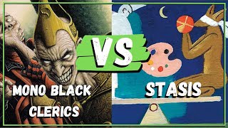 MONO BLACK CLERICS vs STASIS round 3 PREMODERN MONTHLY [upl. by Yecats]