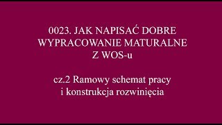 0023 Jak napisać dobrą pracę maturalną z wosu cz2 [upl. by Heilman]