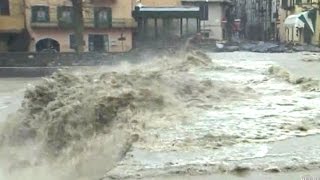 ALLUVIONE TANARO ESONDA IMMAGINI IMPRESSIONANTI [upl. by Enaitsirk609]